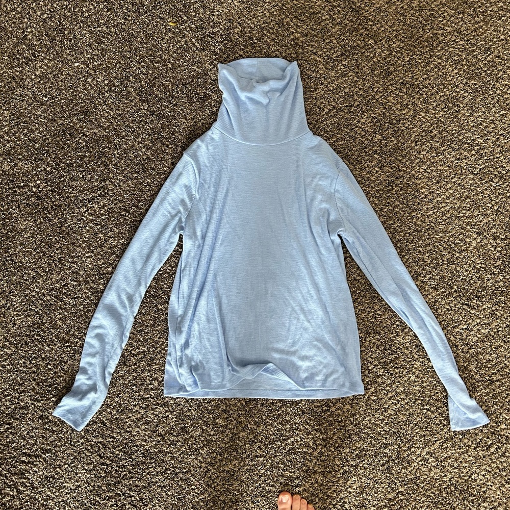 Light Blue Turtle Neck